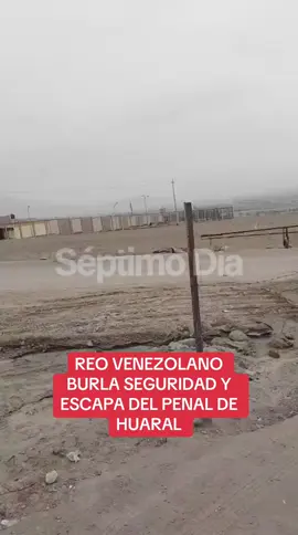 🔴 #LOÚLTIMO | Un interno del pabellón 3 del Penal de Huaral, logró fugar tras burlar los controles de seguridad. El recluso, identificado como Alexander Jiménez Pérez (27), de nacionalidad venezolana, escaló la malla perimétrica y logró saltar el muro hacia la zona externa del penal.