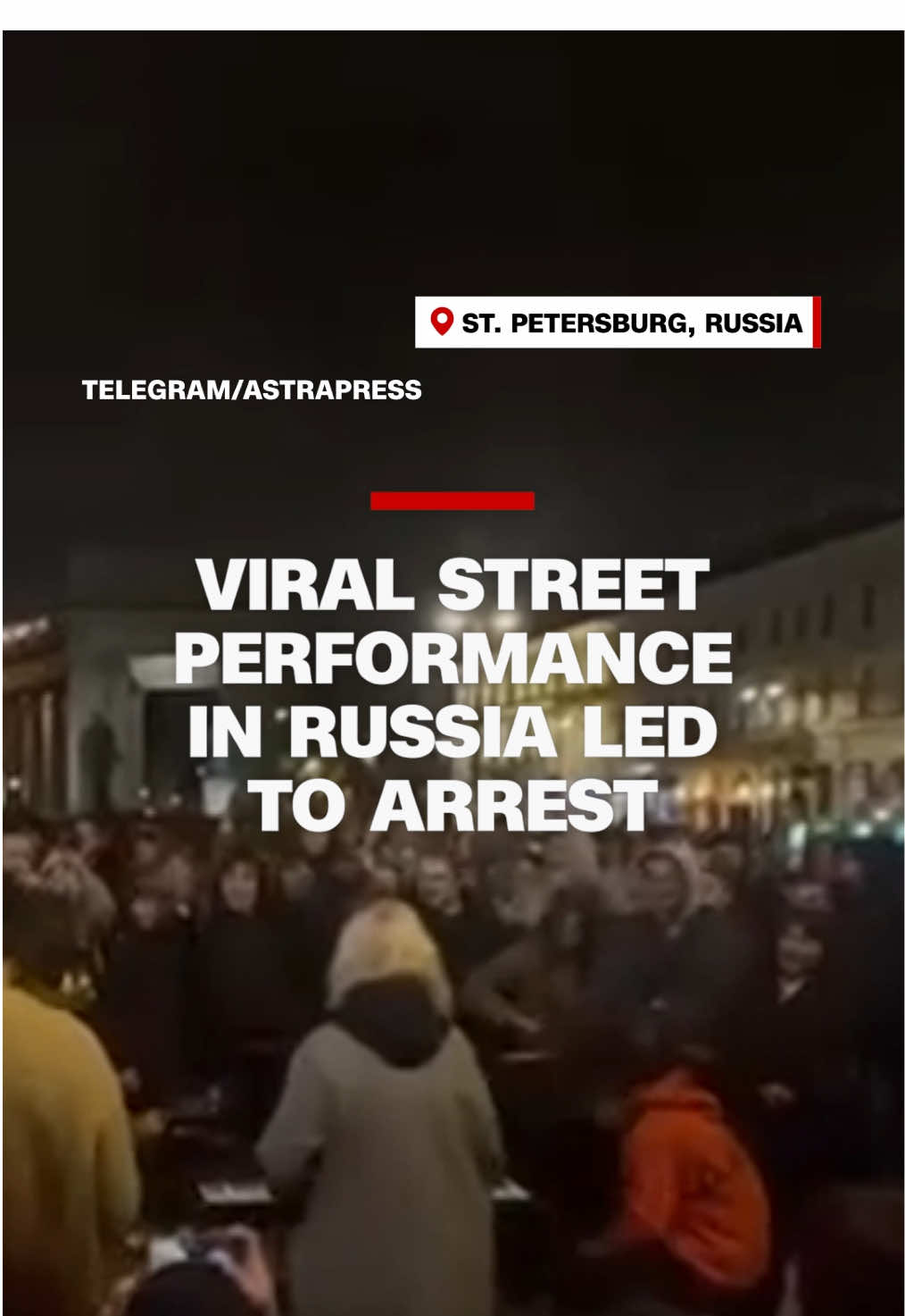 In Russia, a teenage singer’s performance of a protest song drew a crowd in Russia’s second city of St. Petersburg - and the attention of police. She was arrested and faces further charges.