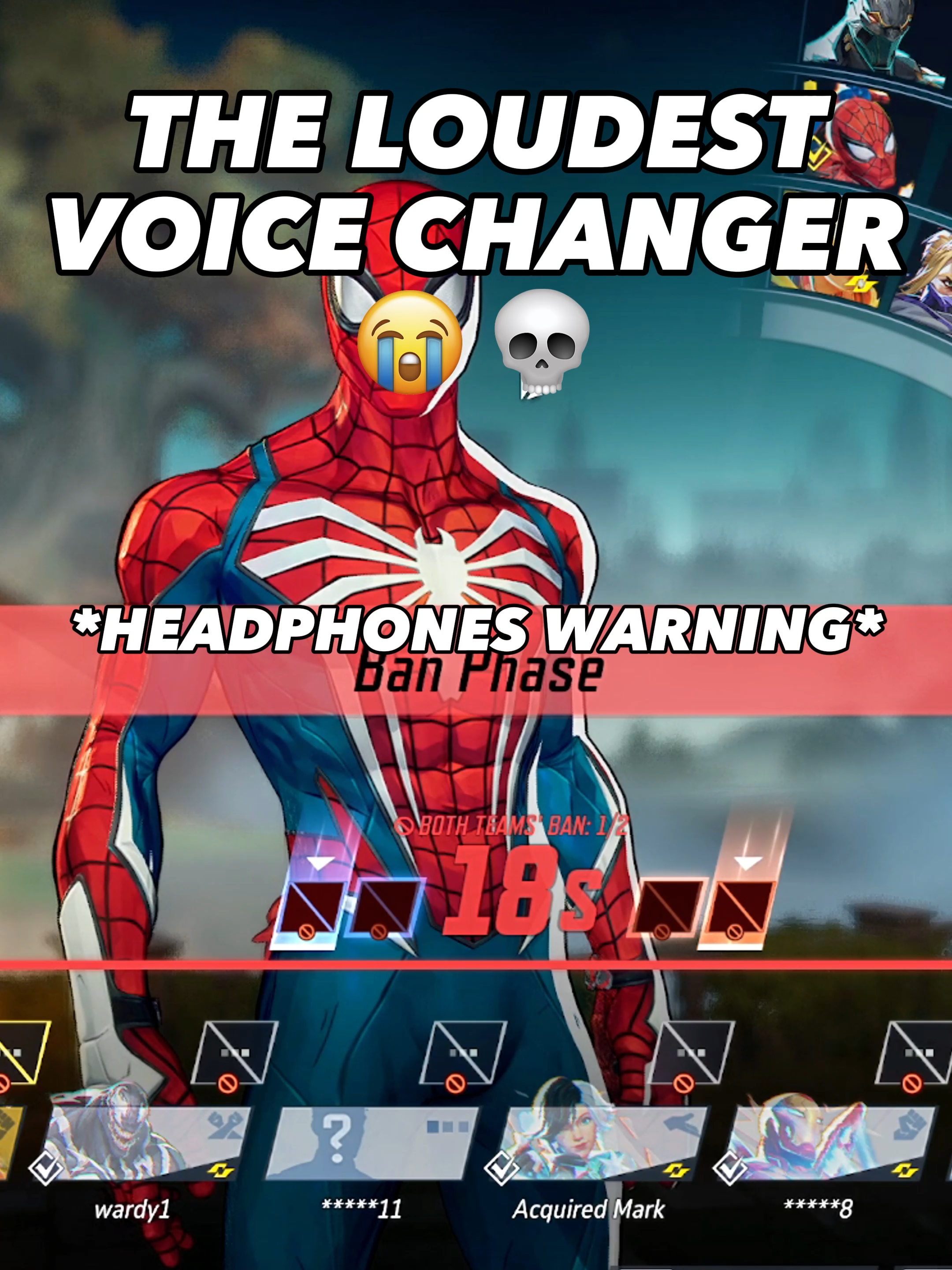 This is the LOUDEST voice changer settings😭💀| HEEM3R on Youtube for full vids #gaming #viral #trending #fyp #marvelrivals #streamer #tiktok #youtuber #funny #trolling #ragebait #heem3r