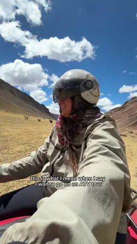 remember when I basically got scammed by the ATV tour in Bali?! Peru is great for adventure travel
