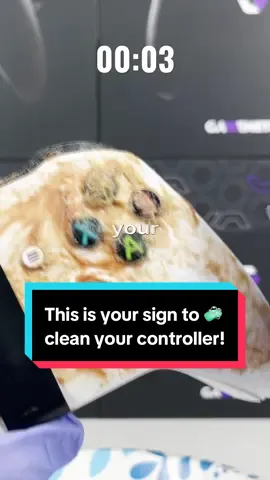 This is your sign to clean your controller! 🧼 #gaming #customcontroller #fyp #foryou #controllermod 