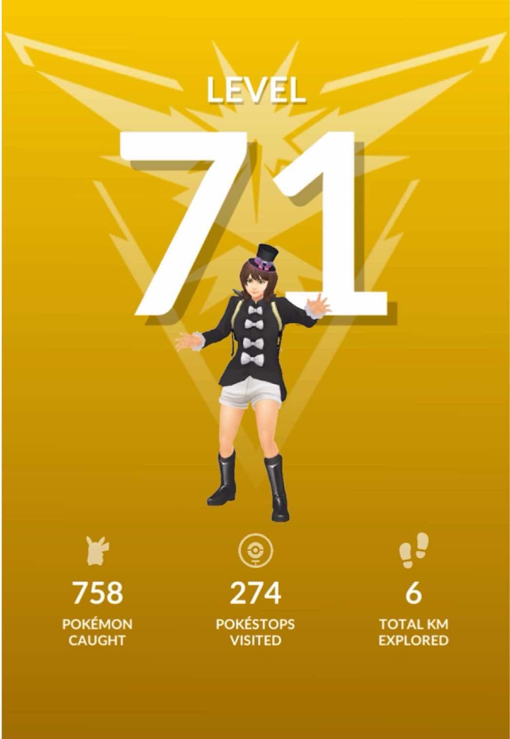 level 71 in Pokémon GO! what level are you? 👀  ✨✨✨ ✨ ✨ ✨ ✨ #pokemon #pokemongo #pokemongotiktok #pokemontiktok #shinypokemon 