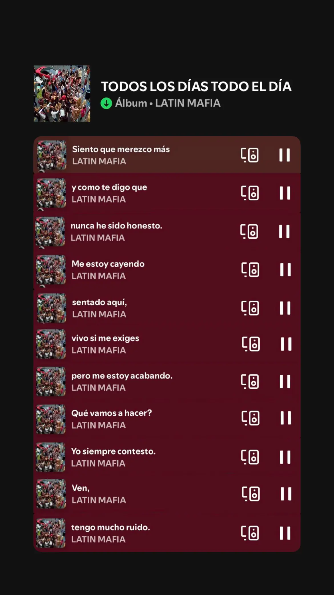 #todoslosdiastodoeldia  @LATIN MAFIA  #sientoquemerescomas