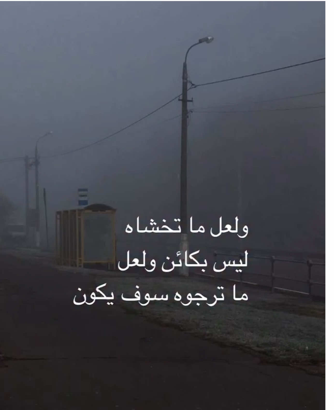 ولعل ما تخشاه  ليس بكائن ولعل  ما ترجوه سوف يكون 