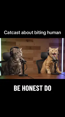 Catcast about biting human #catcast #cat #podcast #catpodcast #pets 