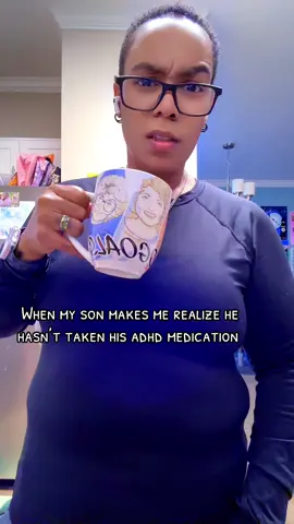 When you get a swift kick of reality and realize your son hasn’t taken his ADHD meds today #adhd #adhdtiktok #talkative #bequiet #fyp 