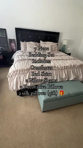 This bed set is so beautiful 😍 #bedsets#bedding#comforterset#comforter 