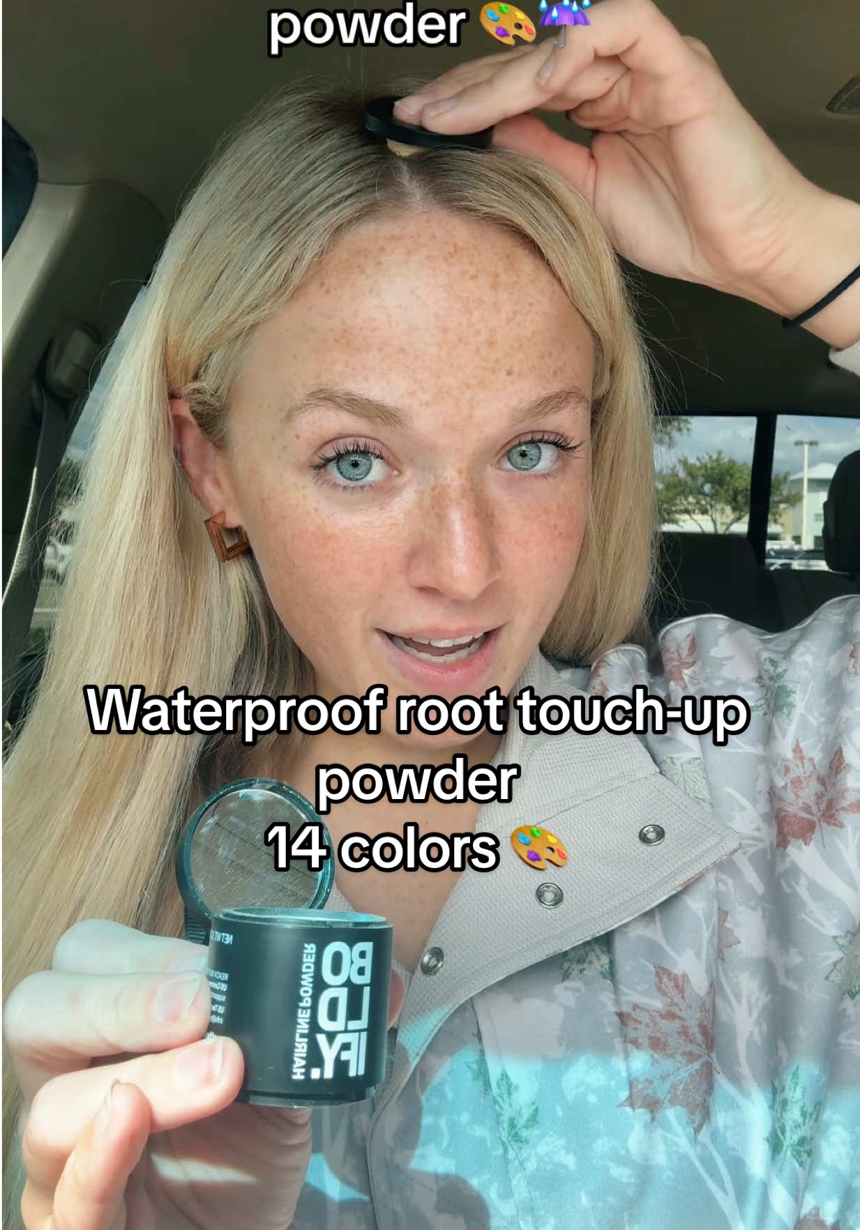 Lots of color options, long lasting, sssy, and inexpensive! Keep your hair looking its best everyday with @@boldify #rootcoverup #roottouchup #hairlinecheck #hairtransformation #blondehair 