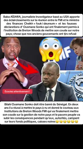 Il faut bannir Ousmane Sonko du Sénégal. C’est tout !🥱✌️#mackysall #avecmackysall #mackysallpresident #pourtoutlemonde 