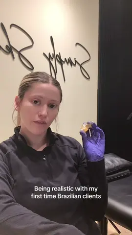 Dont give up after your first brazilian, after 2-3 waxes you hair will come in so much softer and finer, making your service a breeze 💕 ditch the razor and get SUGARED🍯 giving u smooth silky skin for 4-6 weeks 🤩❤️ @Simply skin beauty bar #simplyskinbeautybar #esthetician #fall #sugar #sugaring #sugarwax #waxing #estheticianlife #inlandempire #fontana #northfontana #ontario #skincare #skin #facial #fyp #estheticiantiktok 