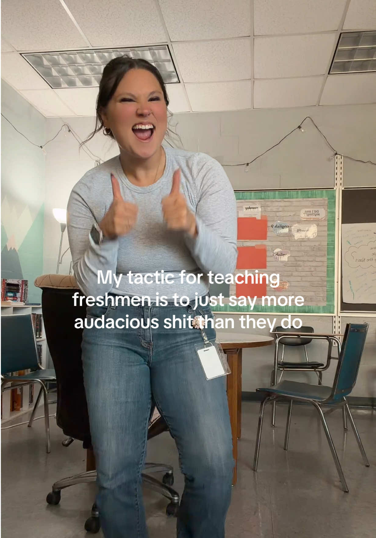 Love being a teacher !!!!!!!!  #yay #teacher #highschool #teachersoftiktok 
