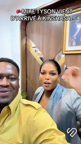 🤍 La légende de la boxe 🥊 Mike Tyson vient d’arrivé à Kinshasa 🇨🇩 #motemacd 