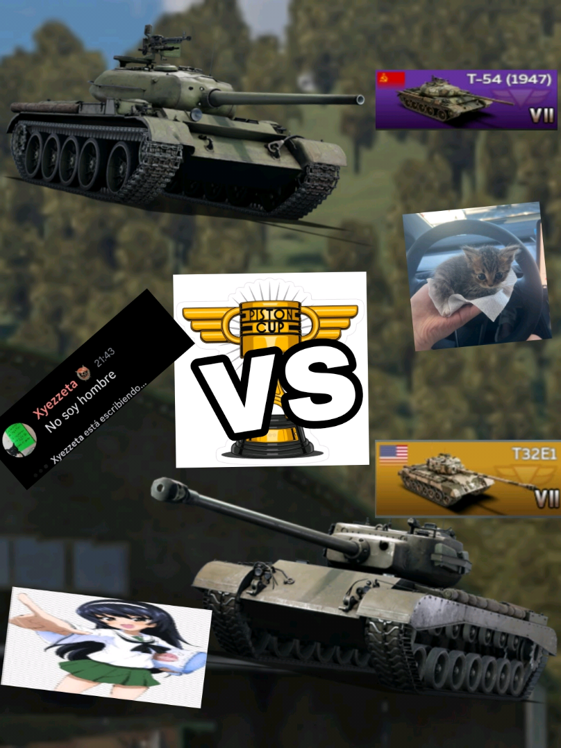 T32E1 vs T-54 (1947) en WarThunder Mobile ✅🙏  #fypシ #warthunder #warthundemobile #loquendo #humor 