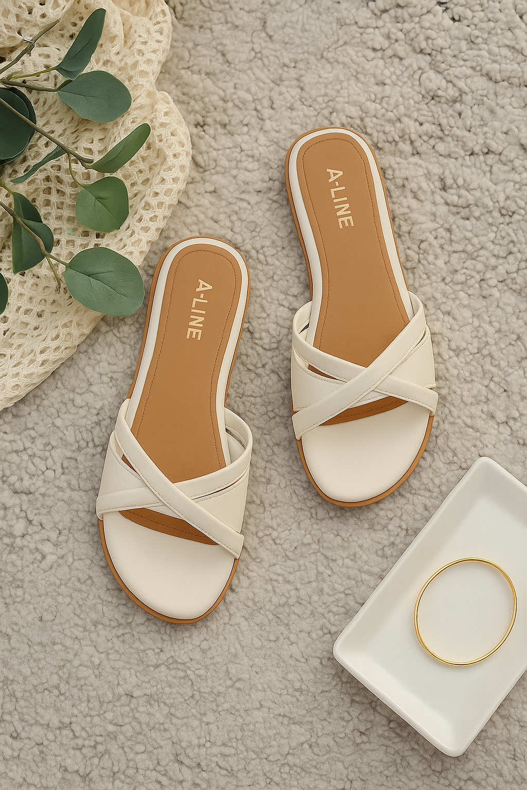 ALINE SHOES Michela Sandal Teplek Sepatu Flat Shoes Wanita Model Kekinian Elegan #aline #sandalwanita #flatshoes #belanjaditiktok #fyp 