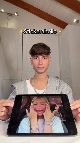 Dipendente dagli stickers😱 #tiktokstickers #sticker 