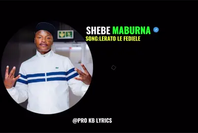 Shebe’s verse on Lerato le fedile @REAL K MFANAKOTA 🐕 @BL zero #prokblyrics #lekompo #lyrics 