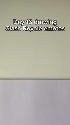 Day 16 drawing Clash Royale emotes  #fyp #clashroyale #supercell #emote #CapCut     