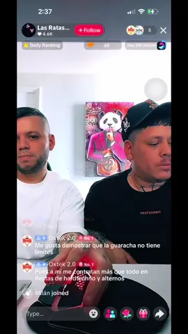@Las Ratas Oficial 🐭 reaccionan a un Tema mío MUY PESADO 👹 miren su reacción, al final un lindo mensaje jeje #guaracha 