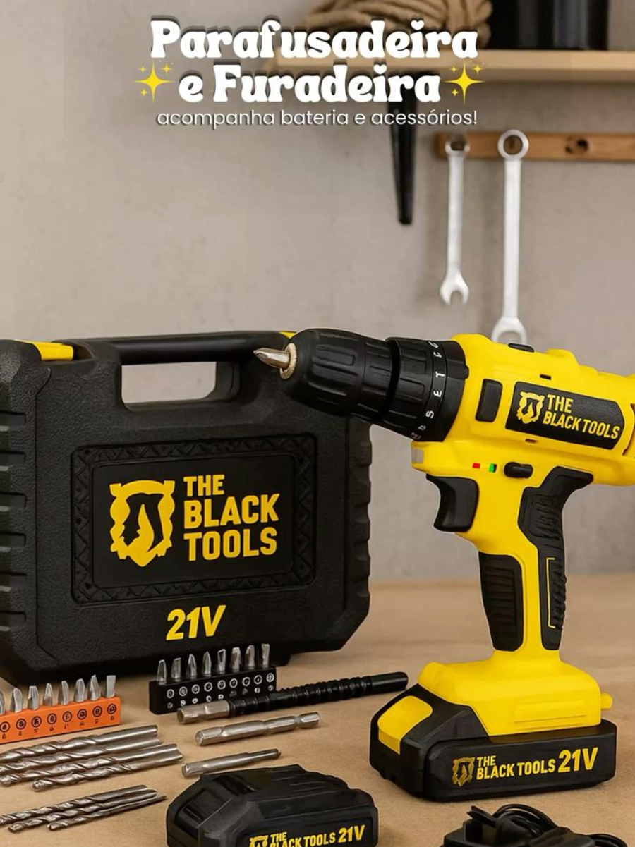 Parafusadeira E Furadeira De Impacto 3/8 The Black Tools ❤️‍🔥😱😱 #fyppppppppppppppppppppppp #shopeevideo #shopeebrasil #parafusadeira #furadeira 