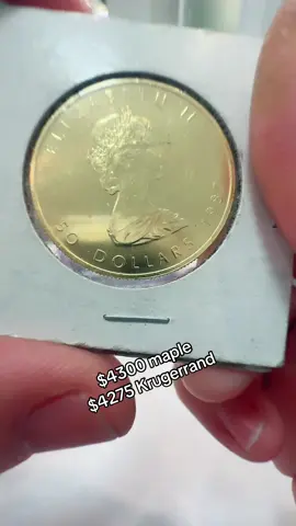 1 ozt gold in stock #gold #goldcoin #goldforsale #goldmaple #goldkrugerrand 