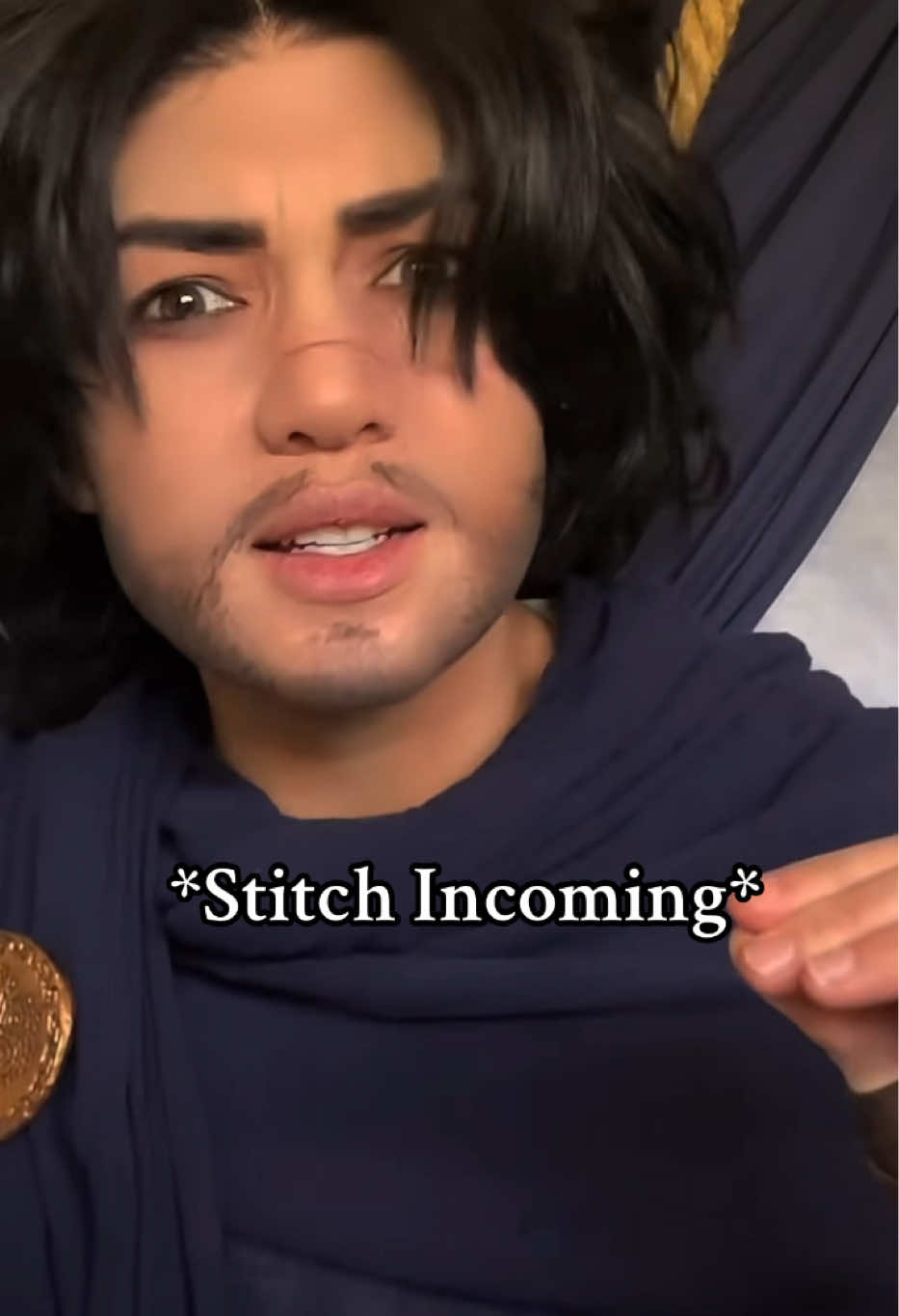 #stitch with @arkanghelsin in my defense, your honor, “baddie water god” also makes sense 😭 (especially if it’s Neil’s Poseidon… listen 👀) #epicthemusical #funny #oopsie #odysseuscosplay 