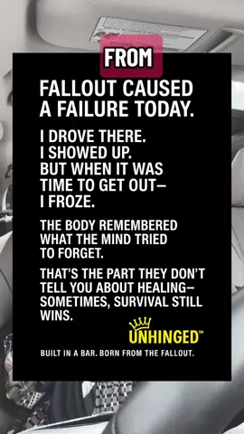 Built in a bar. Born from the fallout. Even strength freezes when the past shows up uninvited. This is what unhinged healing looks like. 👑#fyp #dv #narcissist #healing #startingover 