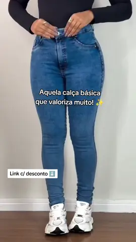 Calça Jeans feminina que valoriza tudo! 😍 #calca #calcajeans #calcafeminina #modafeminina #tiktokshop 