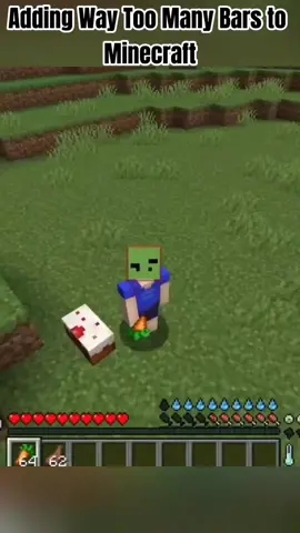 Adding Way Too Many Bars to Minecraft #Minecraft #minecraftbuilding #minechallenge 