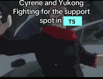 Yukons finally found a worthy opponent in Cyrene 🫶🏽🌟🌟 #HonkaiStarRail 