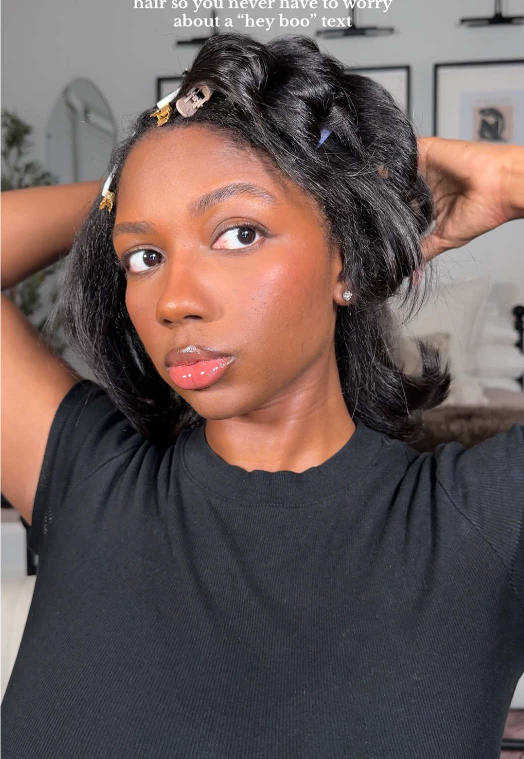 Because this hair is gonna be done 💁🏾‍♀️ using @ghd USA Chronos curve classic tong & @Kenra Professional dry conditioning spray #hair #haircare #hairtok #hairstyle 