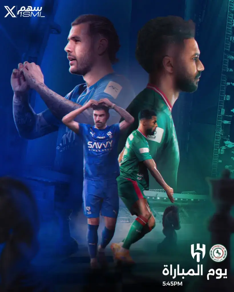 #الهلال ‏🚨🚨🚨🚨🚨🚨🚨🚨🚨🚨🚨🚨🚨🚨🚨🚨 يوم المُباراة .. يوم القمّة .. يوم الازرق الكبير في روشن!! 🟢 الاتــفــاق x الــهــلال 🔵 📆 اليوم السبت 🇸🇦 دوري روشن — الجولة (5) 🏟️ استاد إيجو الدمام   ⏰ الساعـة 5:45 بتوقيت مكة 📺 ثمانيـَة 🎙️ فارس عوض عاد الهلال مُجددًا! 💙💙💙💙 😱😱😱😱😱😱😱😱😱 🔥🔥🔥🔥🔥🔥🔥🔥🔥 💙💙💙💙💙💙💙💙💙@نادي الهلال السعودي | Al Hilal 