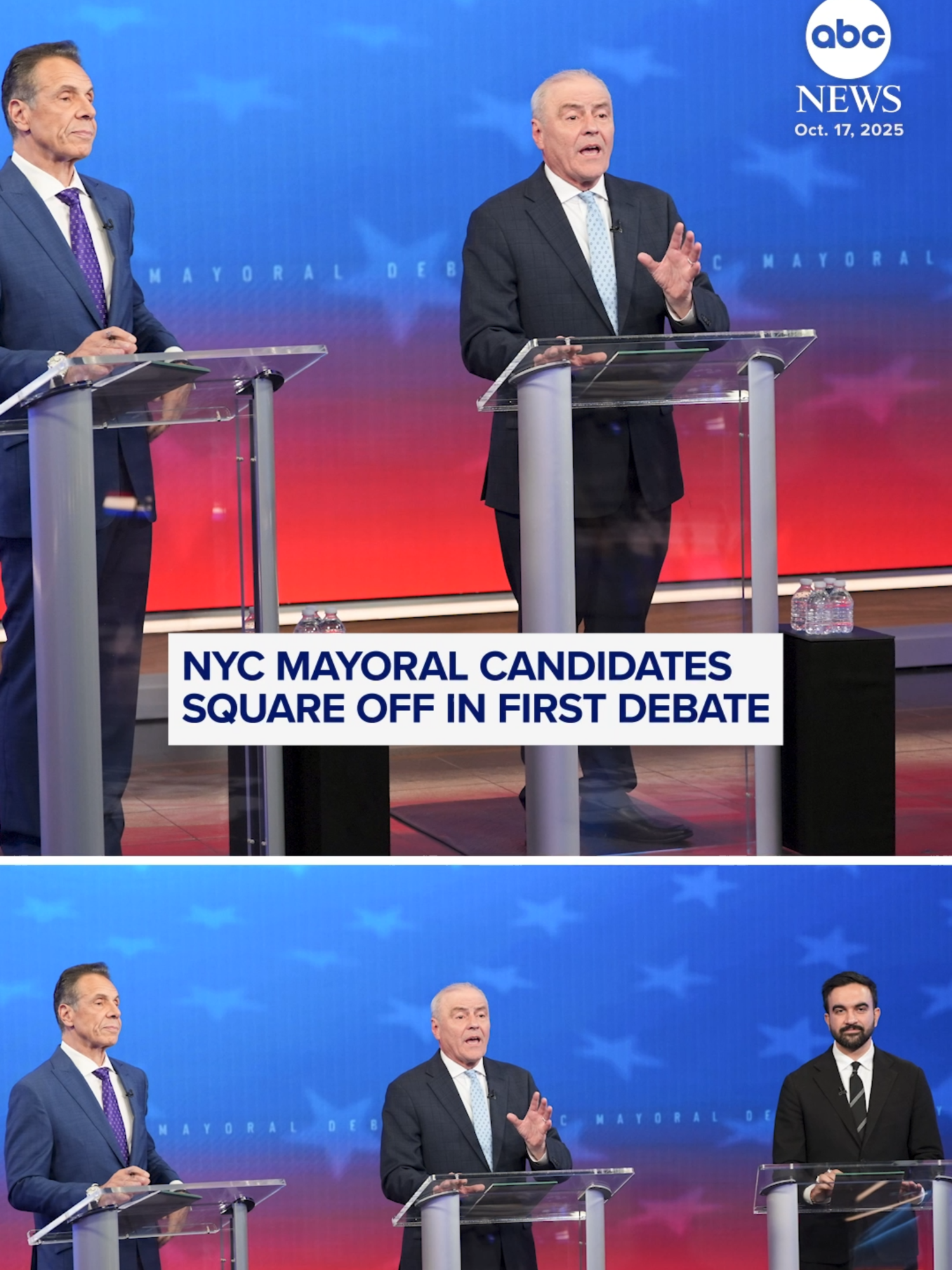 During a fiery debate on Wednesday night, the top three New York City mayoral candidates sparred over who has the right sort of experience to lead the city just weeks after incumbent Mayor Eric Adams suspended his reelection campaign.   The debate was the first time Democratic candidate and state assemblymember Zohran Mamdani, independent candidate and former Gov. Andrew Cuomo, and Republican candidate and Guardian Angels safety group founder Curtis Sliwa all faced off together.   ABC News' Political Director Averi Harper says despite the fireworks that voters saw, the state of the race remains largely unchanged. #nyc #politics #mayor #news #abcnews