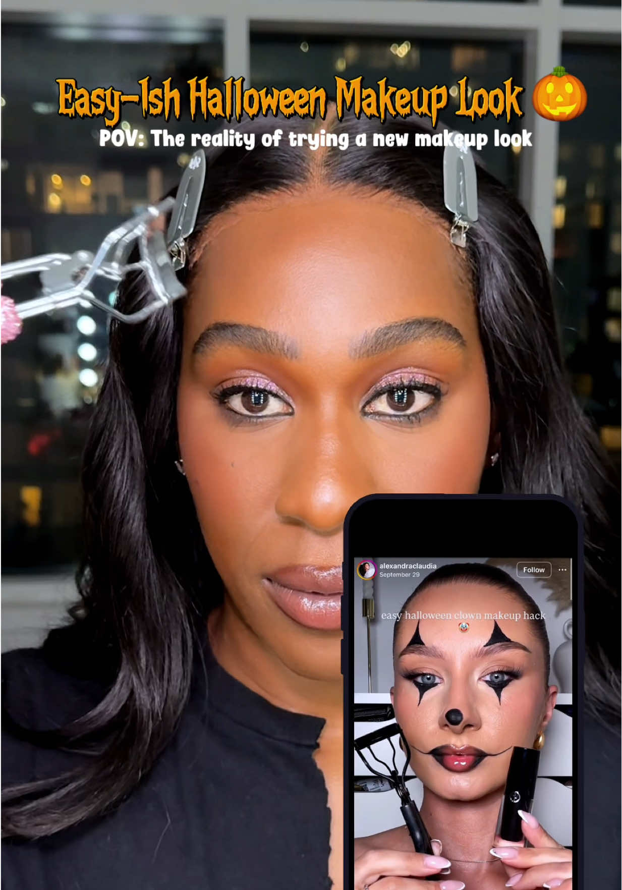 Thought this Halloween look would be easy… it wasn’t 😅 But even as a pro, I love being reminded that every challenge helps sharpen my skills. Practice really does make perfect! 👻 I’ll definitely be re-creating this look again!  Also this is a reminder to always have some @GarnierUSA Micellar Water around 🤣!  @DanessaMyricksBeauty Colorfix : Blackout #halloweenmakeup 