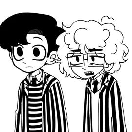 Lazy daily post while I work on some angst muehehe #pugsleyaddams #eugeneottinger #eugsley #pugsleyxeugene #wednesdaynetflix 