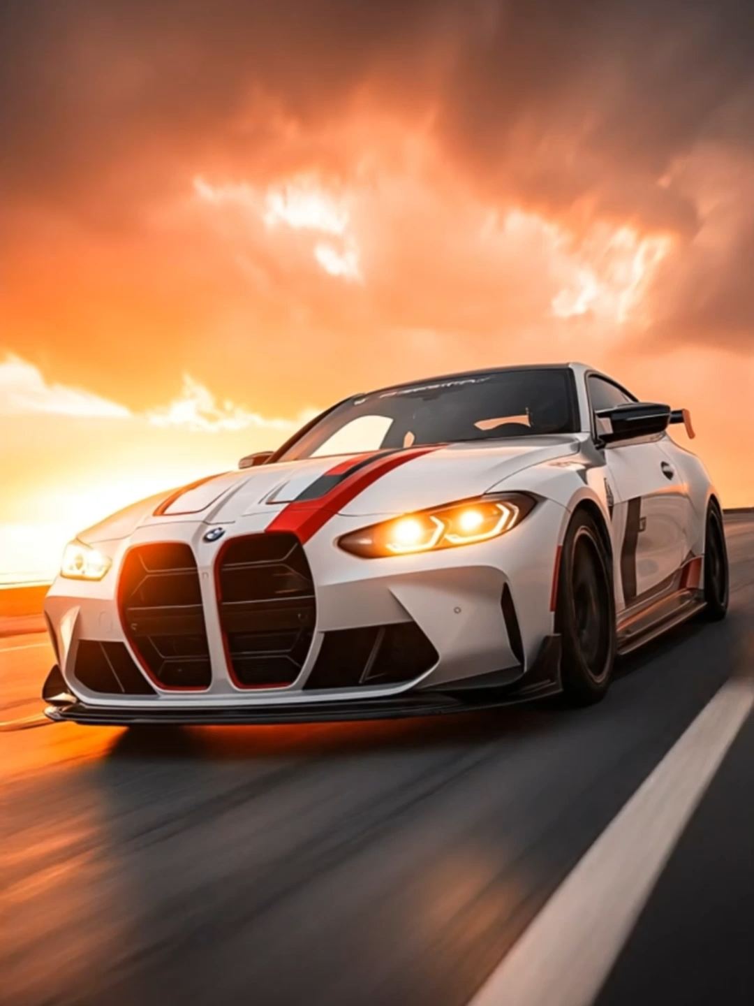 Live Wallpaper | BMW M4 #bmwcar #bmwm4 #coolcar #livewallpaper #racingvibes #carwallpaper #autoaddict #sunsetride #aivideo #wallpapervideo