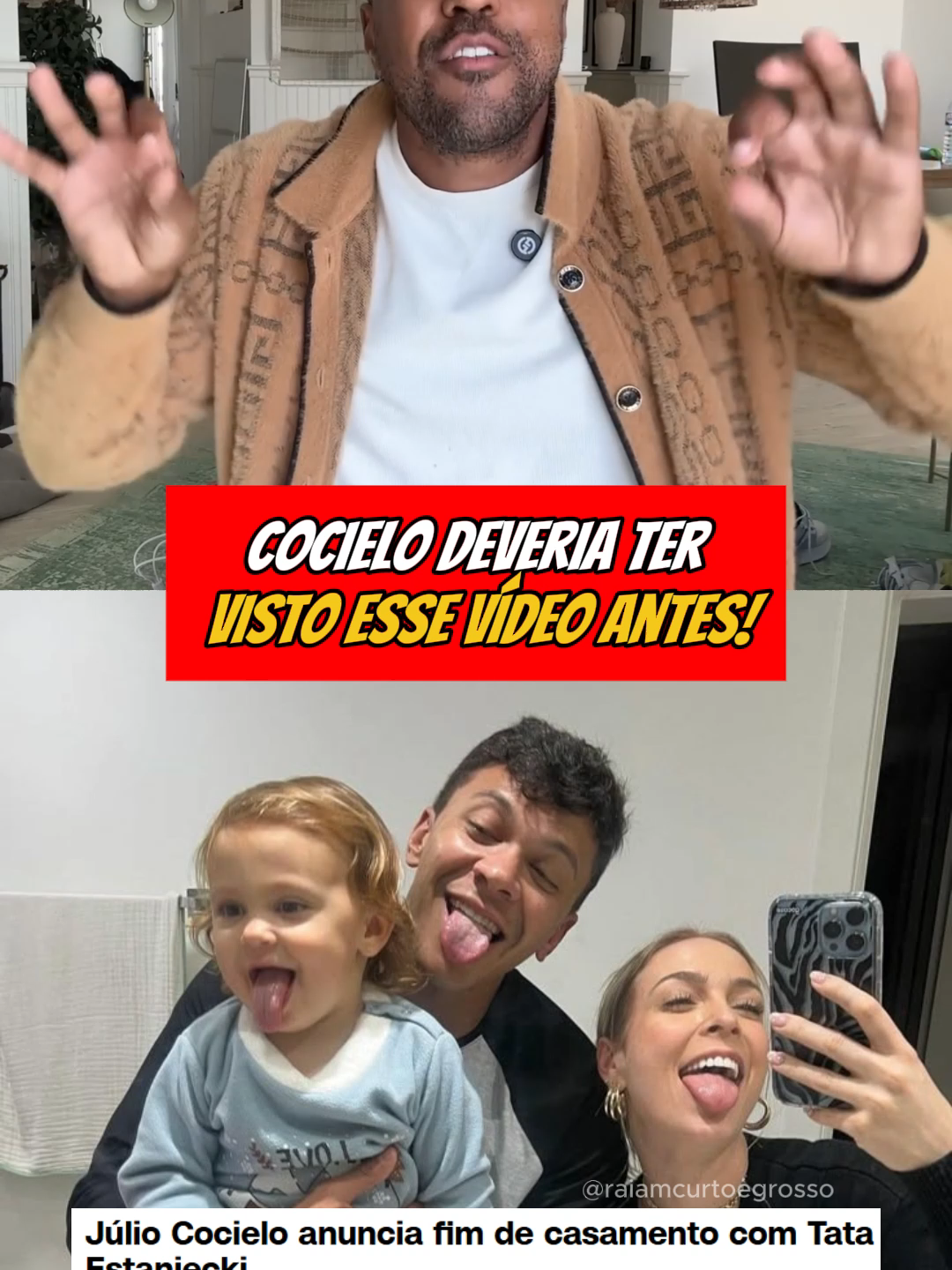 Raiam comenta termino de relacionamento de Cocielo e Tata #raiam #raiamsantos #cocielo #tataestaniecki #relacionamento #tacielo