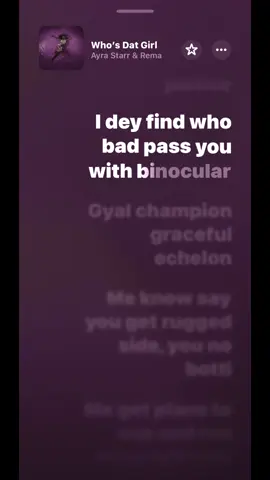 Who’s dat girl by Ayra starr & Rema Who’s dat girl by Ayra starr & Rema lyrics  Ayra starr & Rema - Who’s dat girl lyrics #fyppp #rema #ayrastarr #afrobeats #trendingsound 