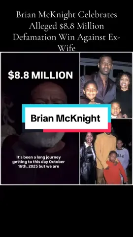 Brian McKnight is under fire for his latest social media post, where he appears to celebrate winning a defamation case against his ex-wife. He claims she spread false information that led people to believe he 