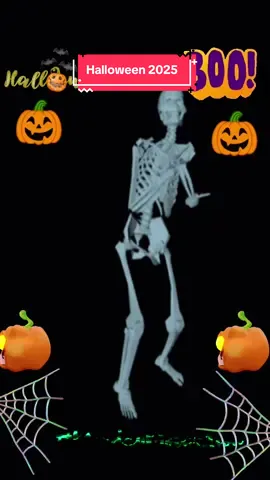 Esqueleto bailando #efectotiktok #halloween2025🔥🔥🔥🔥 #octubre2025🐣 