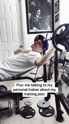 Trying to convince the trainer to take it easy #lol