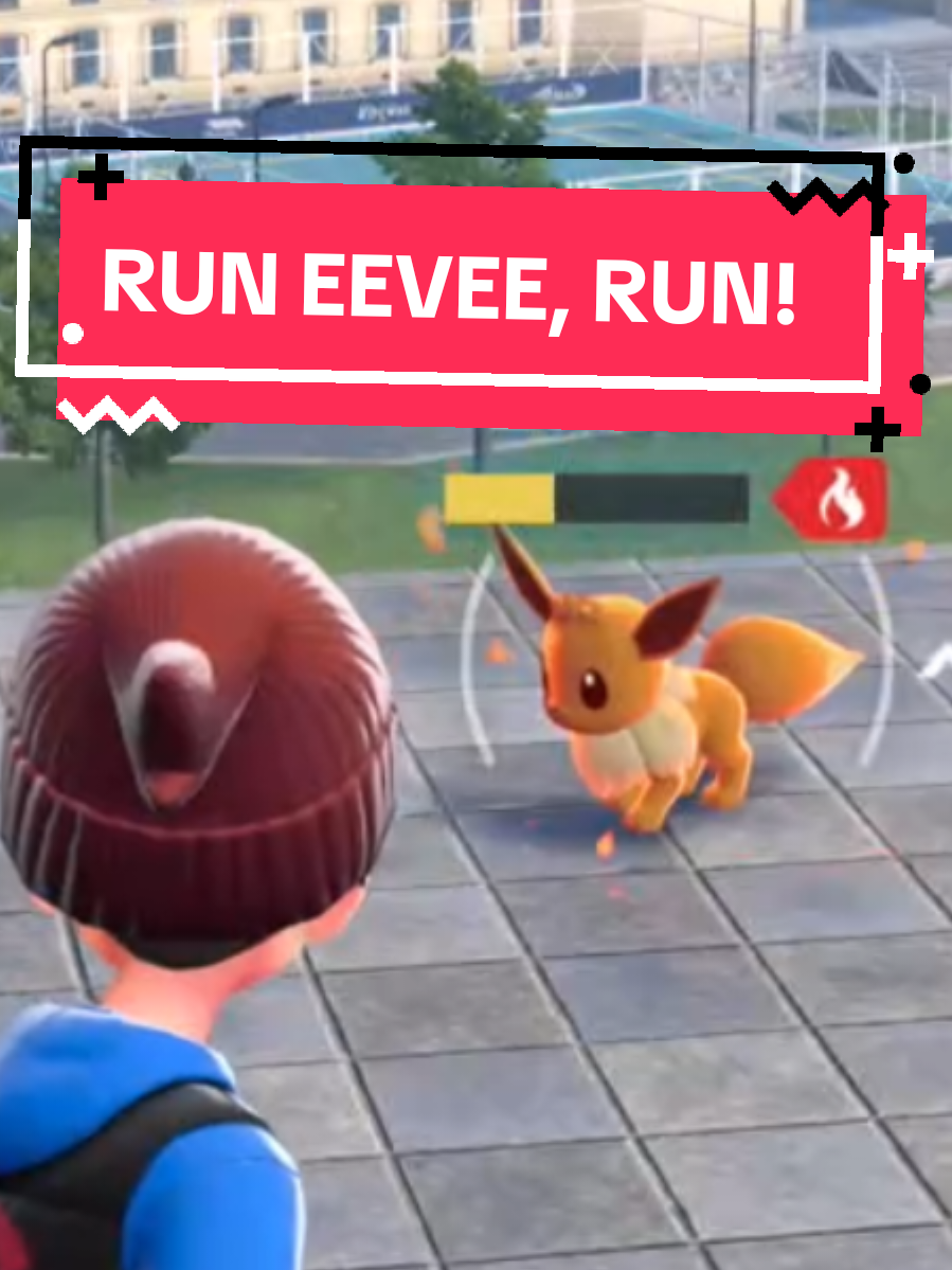 Eevee decided to jump off a roof than to become part of my team. #pokemon #pokemonlegendsza 