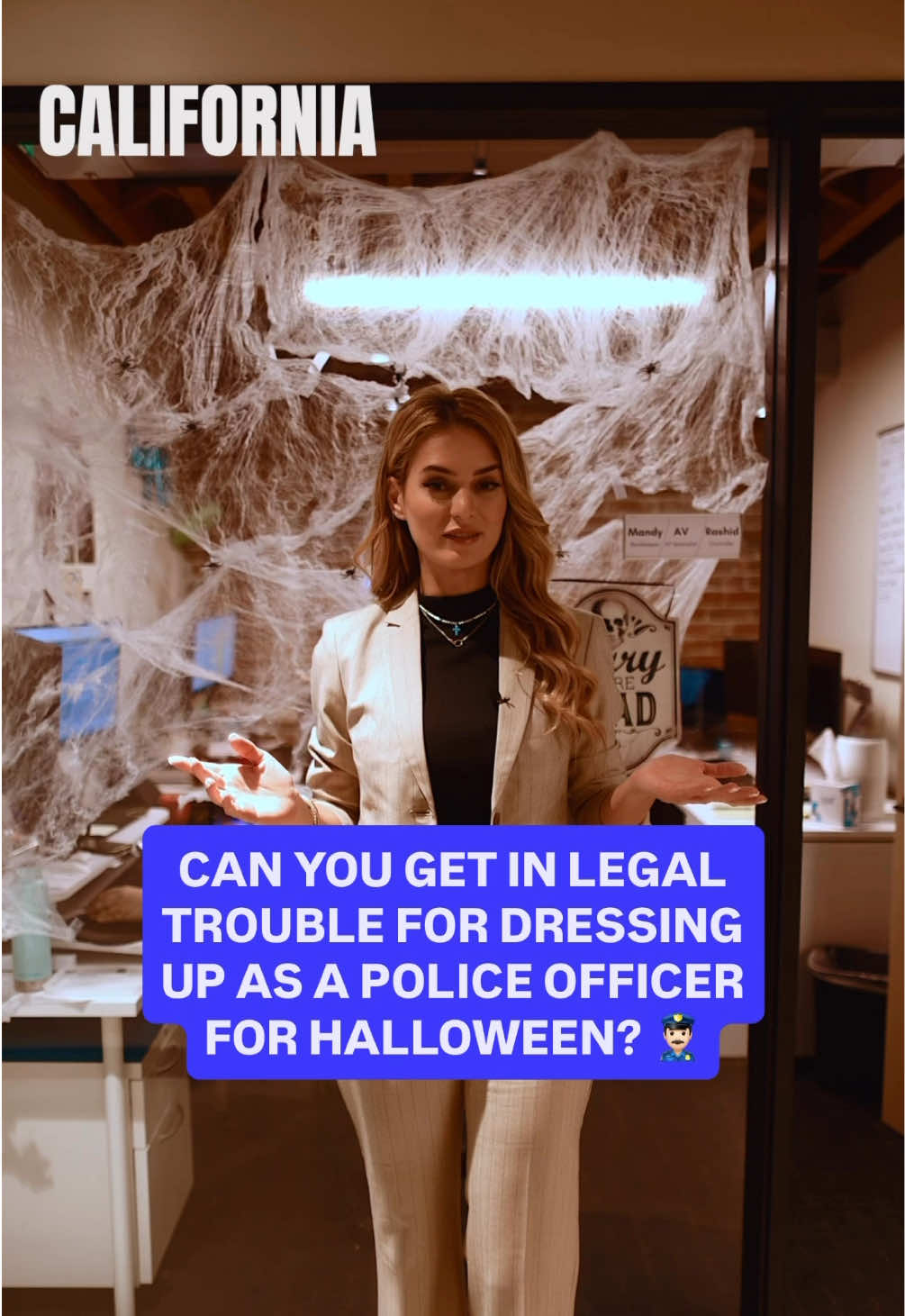 Have you ever dressed up as a police officer for Halloween? 👮🏻‍♂️ #halloweencostume🎃 #halloweentime🎃 #policeofficers #legaltips #laws  @Liana the Lawyer 