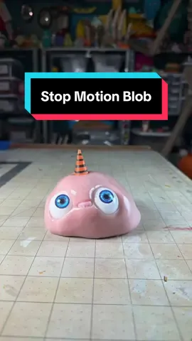 Stop Motion Animated Blob with behind the scenes of how I made it. #nickpainting #blob #stopmotionanimation #animation 