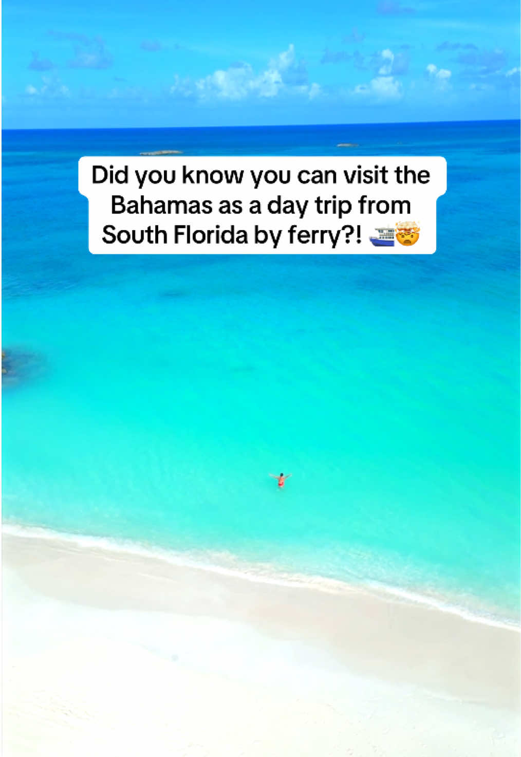 Who needs a day trip to the Bahamas?! Can't believe you can do this all in a day from Fort Lauderdale 😍⛴️ #ferry #baleariacaribbean #biminibahamas 