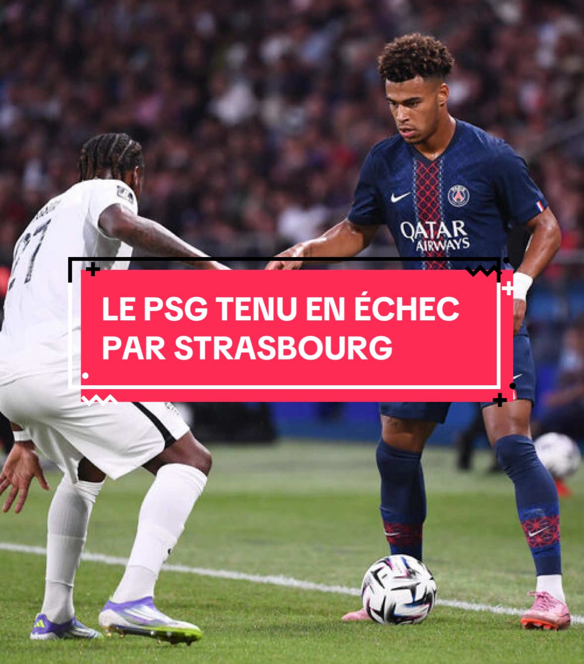 Le PSG tenu en échec par STRASBOURG ! 🤣🤏 #PSG #ParisSaintGermain #Ligue1 #RCStrasbourg