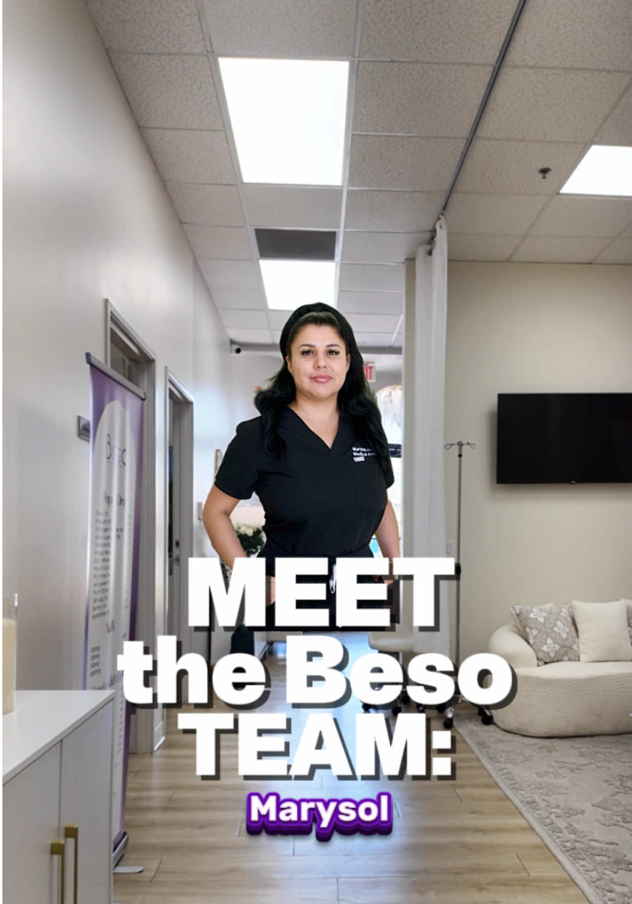 Meet Marysol — the heart of Beso Wellness & Beauty! 💉💖 She’s our go-to for IVs, blood pressure checks, and assisting with treatments like sexual wellness and more. But what truly makes her shine is the way she treats every patient like family. 💕 At Beso, we’re not your typical clinic — we’re a place built on kindness, connection, and care. 🫶 #meettheteam #wellness #Wellness #AestheticClinic #IVTherapy     