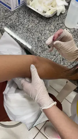 gasometria arterial feita a 90 graus. #fy #enfermagem #gasometriaarterial💉 