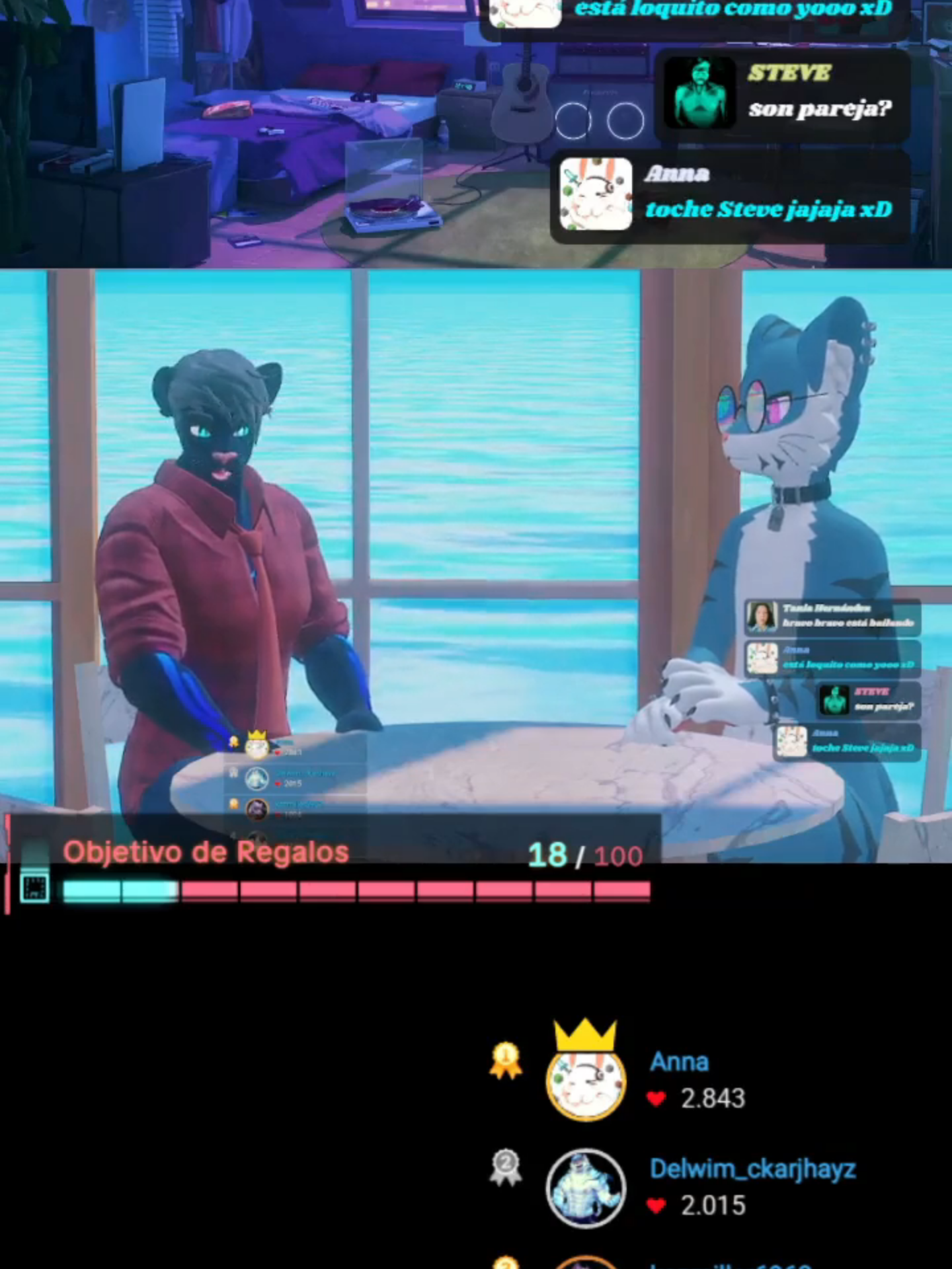 Esta parte del directo me gustó mucho @delwim_ckarjhayz  #entrevista #interview #rhagpantehr #vtuber #vrchat