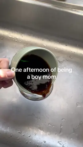 At least that was my husband’s coffee #boymom 