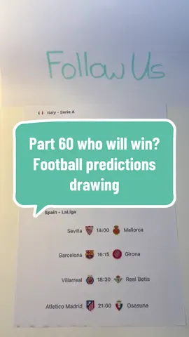 Part 60 who will win? Football predictions drawing #draws #footballtiktok #prediction #laliga 